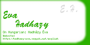 eva hadhazy business card