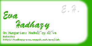 eva hadhazy business card